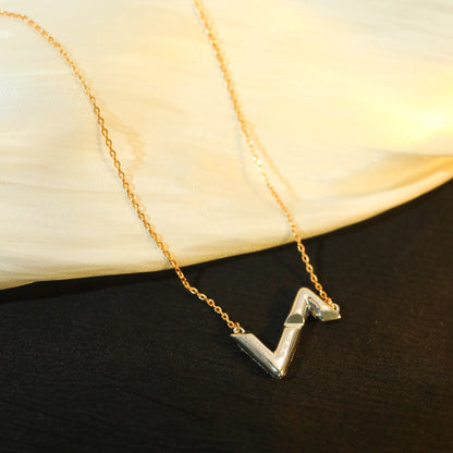 [Marins]VOLT SILVER DIAMOND PEDANT NECKLACE