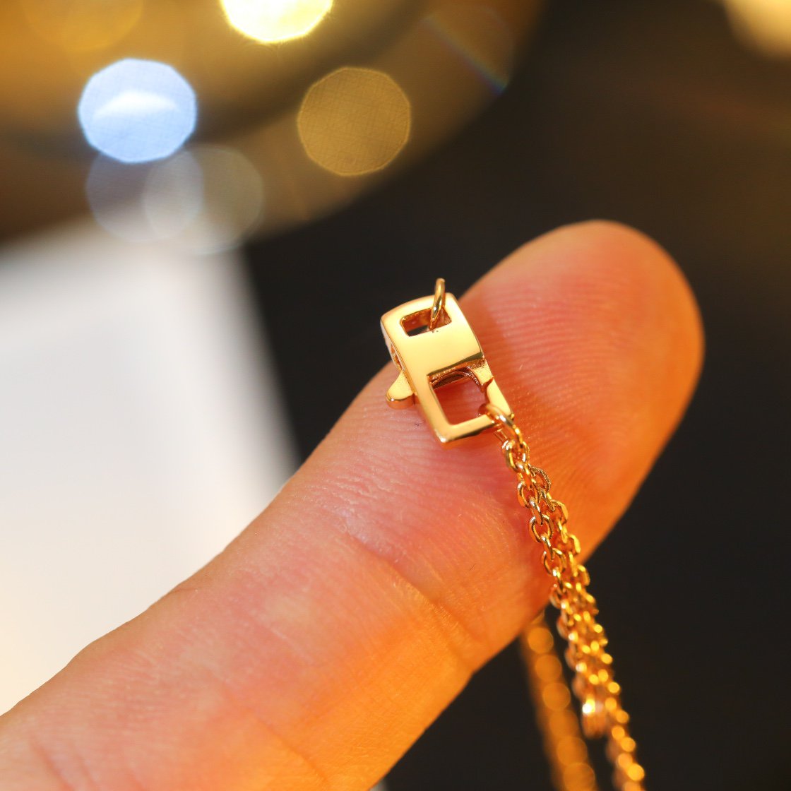 [Marins]STAR AND SUN DIAMOND PINK GOLD NECKLACE