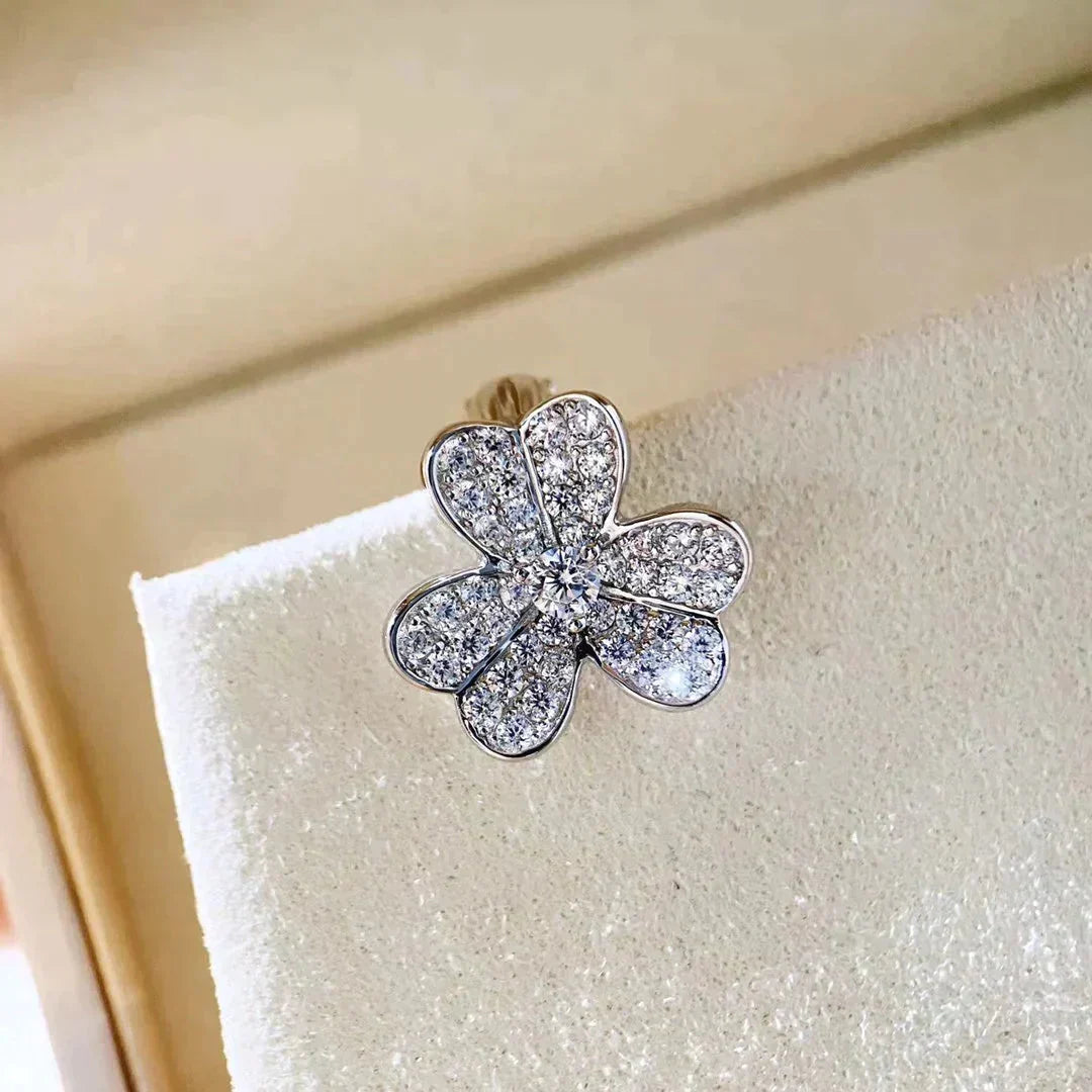 [Marins]CLOVER COMOS DIAMOND EARRINGS SILVER