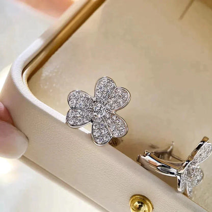 [Marins]CLOVER COMOS DIAMOND EARRINGS SILVER