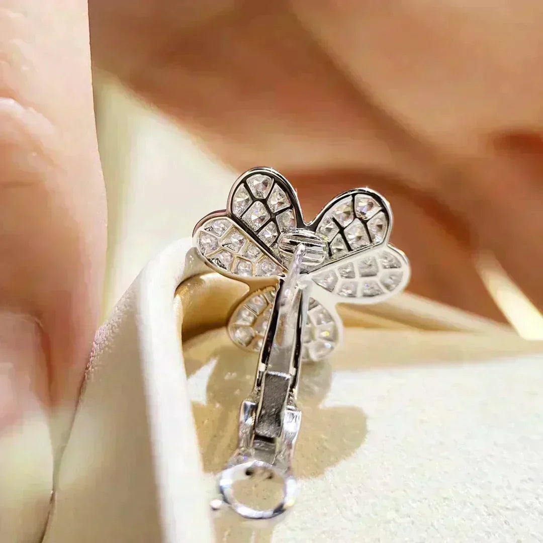 [Marins]CLOVER COMOS DIAMOND EARRINGS SILVER