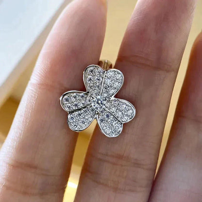 [Marins]CLOVER COMOS DIAMOND EARRINGS SILVER