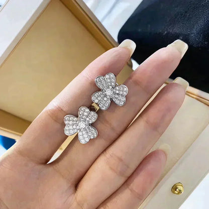 [Marins]CLOVER COMOS DIAMOND EARRINGS SILVER
