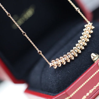[Marins]CLASH PINK GOLD NECKLACE