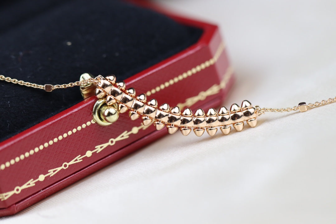 [Marins]CLASH PINK GOLD NECKLACE