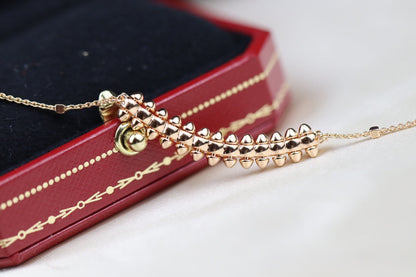 [Marins]CLASH PINK GOLD NECKLACE
