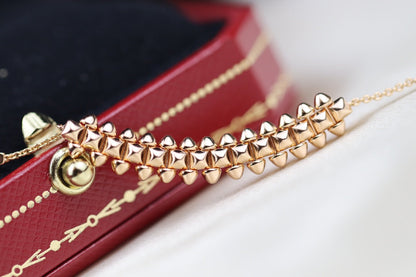 [Marins]CLASH PINK GOLD NECKLACE