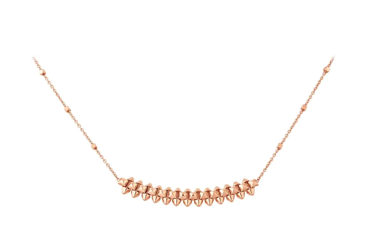 [Marins]CLASH PINK GOLD NECKLACE