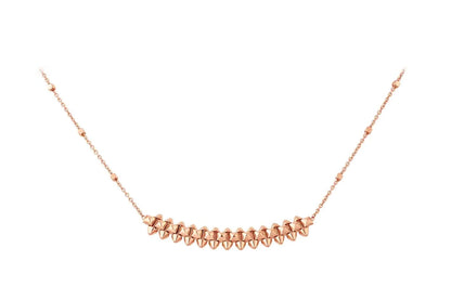 [Marins]CLASH PINK GOLD NECKLACE