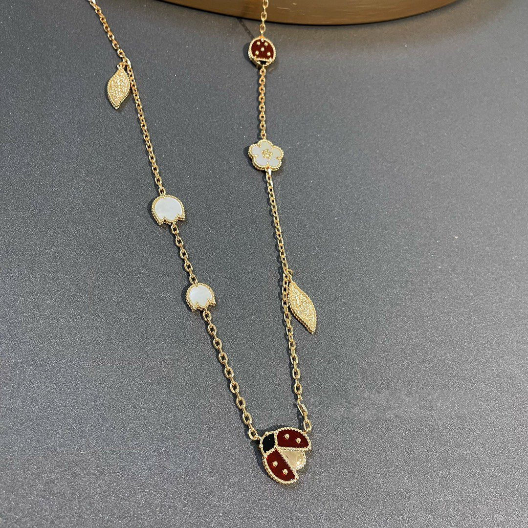 [Marins]LUCKY SPRING 15 MOTIFS GOLD NECKLACE