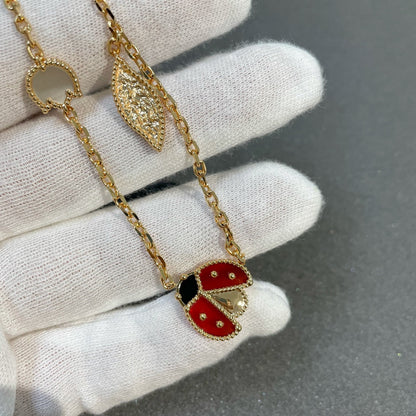 [Marin-Jewelry]LUCKY SPRING 15 MOTIFS GOLD NECKLACE
