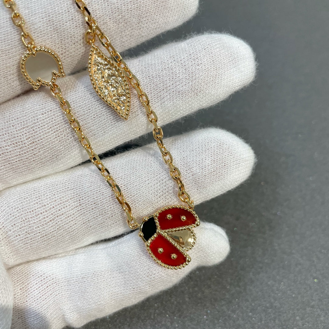 [Marins]LUCKY SPRING 15 MOTIFS GOLD NECKLACE
