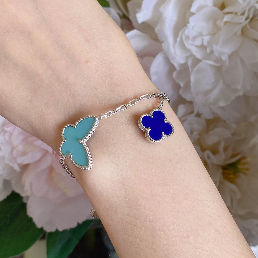[Marins]LUCKY SPRING SILVER BRACELET 4 MOTIF