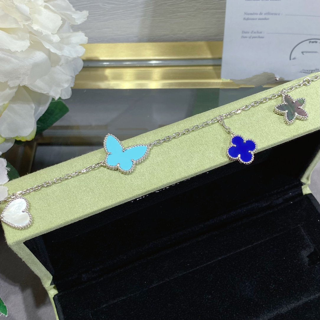 [Marins]LUCKY SPRING SILVER BRACELET 4 MOTIF