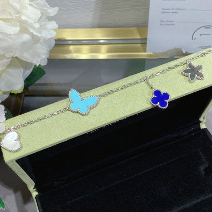 [Marins]LUCKY SPRING SILVER BRACELET 4 MOTIF