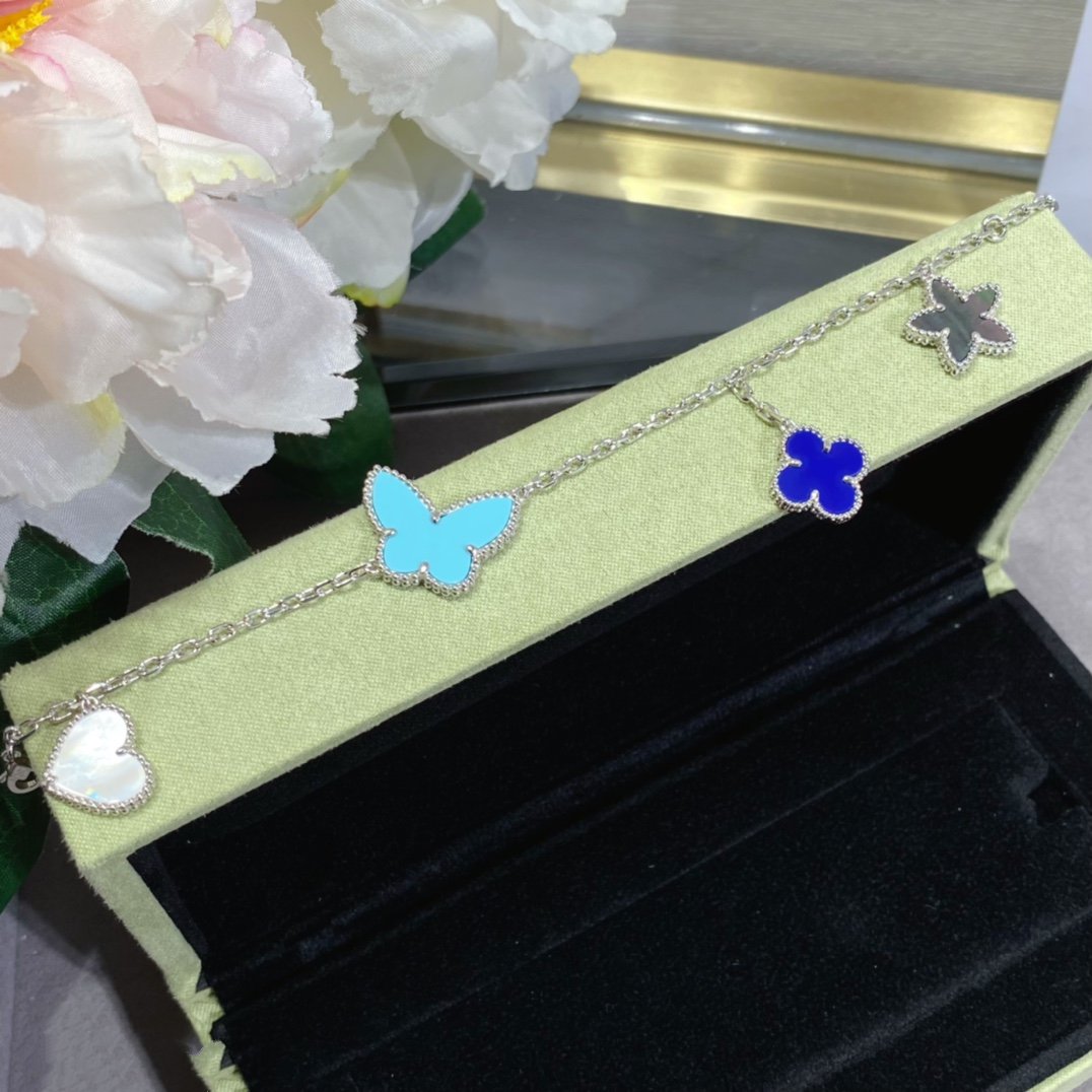 [Marins]LUCKY SPRING SILVER BRACELET 4 MOTIF