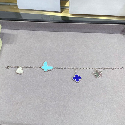 [Marins]LUCKY SPRING SILVER BRACELET 4 MOTIF