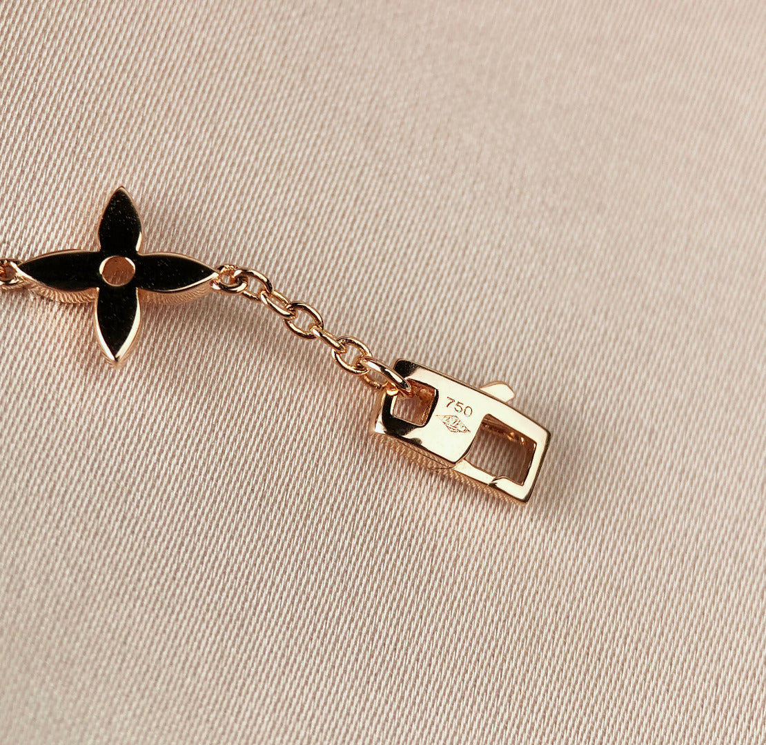 [Marins]STAR AND SUN 7 MOTIFS GOLD BRACELET