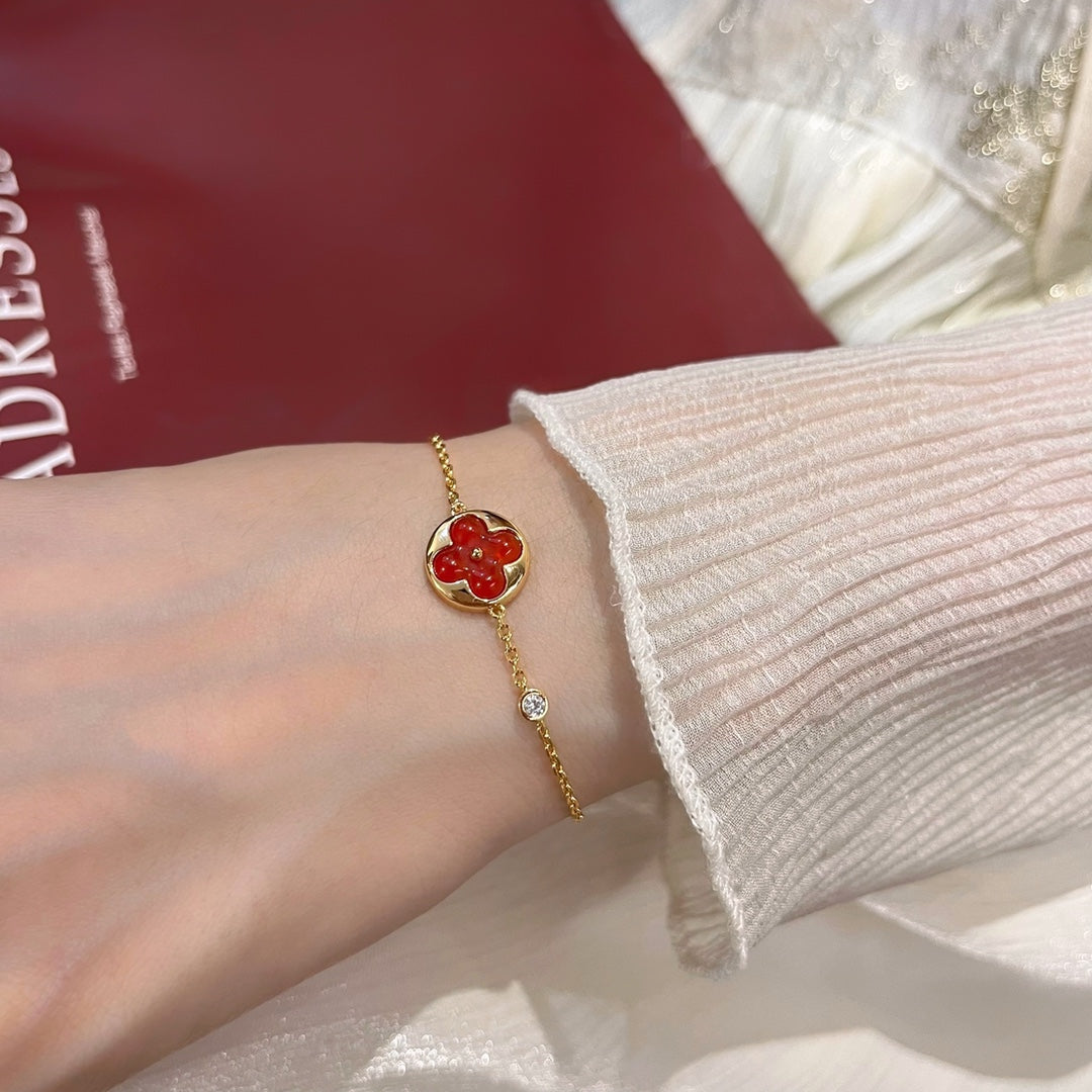 [Marins]SUN PEDANT CARNELIAN BRACELET