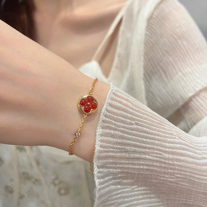 [Marins]SUN PEDANT CARNELIAN BRACELET