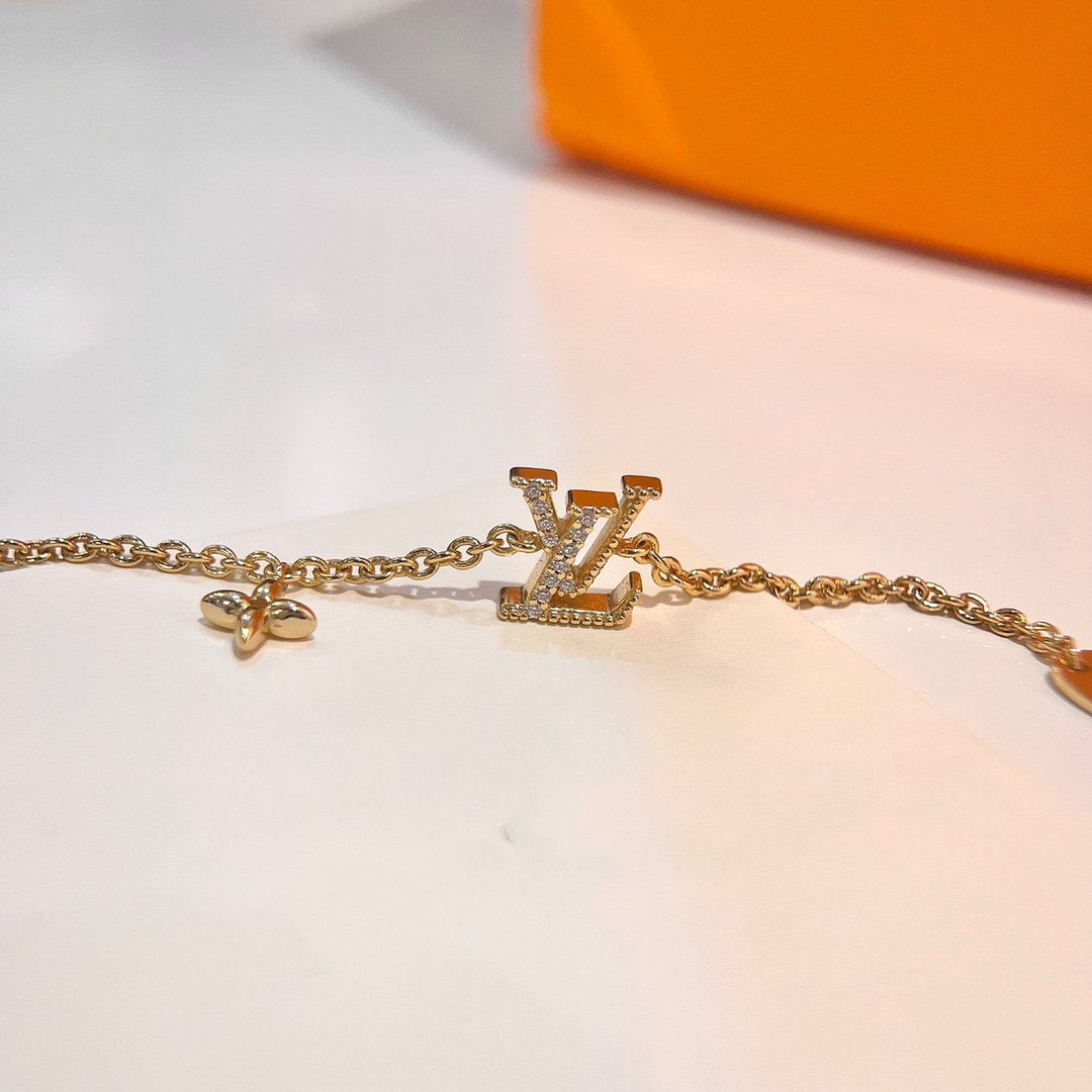 [Marins]LOGO STAR MOTIF GOLD BRACELET