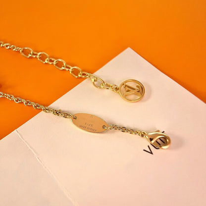 [Marins]LOGO STAR MOTIF GOLD BRACELET