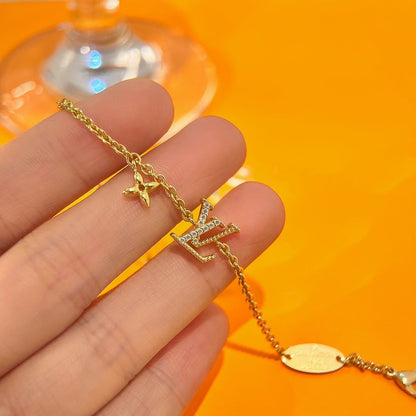[Marins]LOGO STAR MOTIF GOLD BRACELET