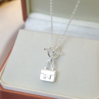 [Marins]POP H PEDANT SILVER NECKLACE