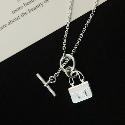[Marins]POP H PEDANT SILVER NECKLACE