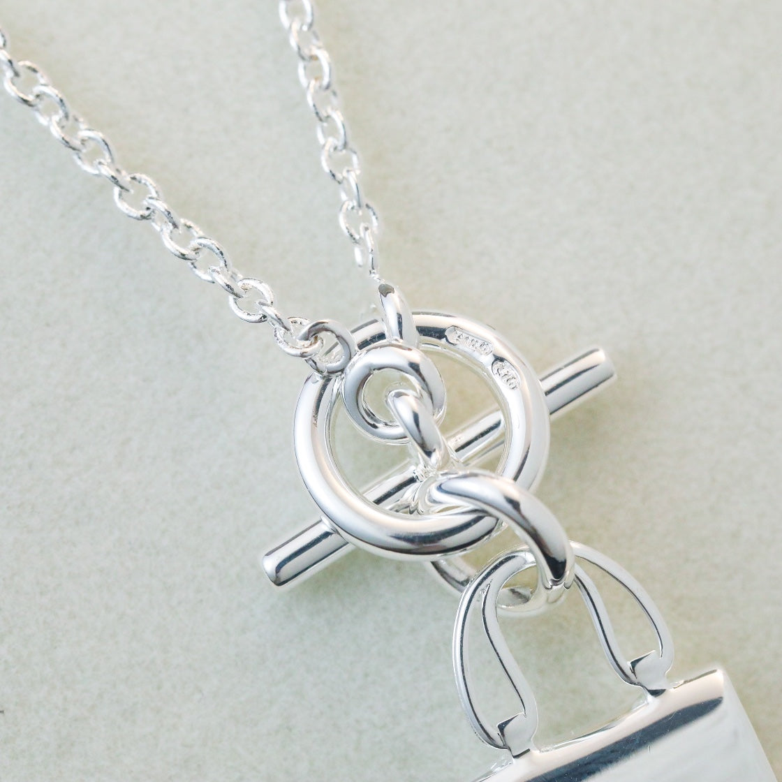 [Marin-Jewelry]POP H PEDANT SILVER NECKLACE