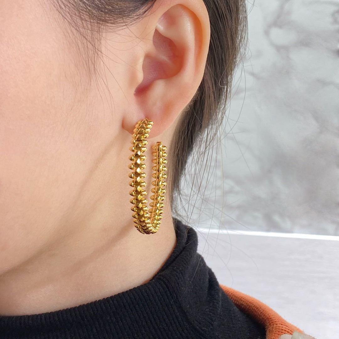 [Marins]CLASH LARGE HOOP EARRINGS