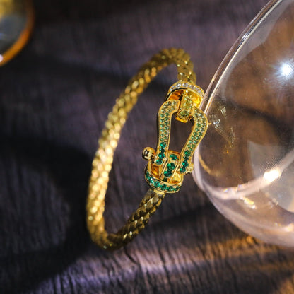 [Marins]FORCE 10 GOLD GREEN DIAMOND PAVED