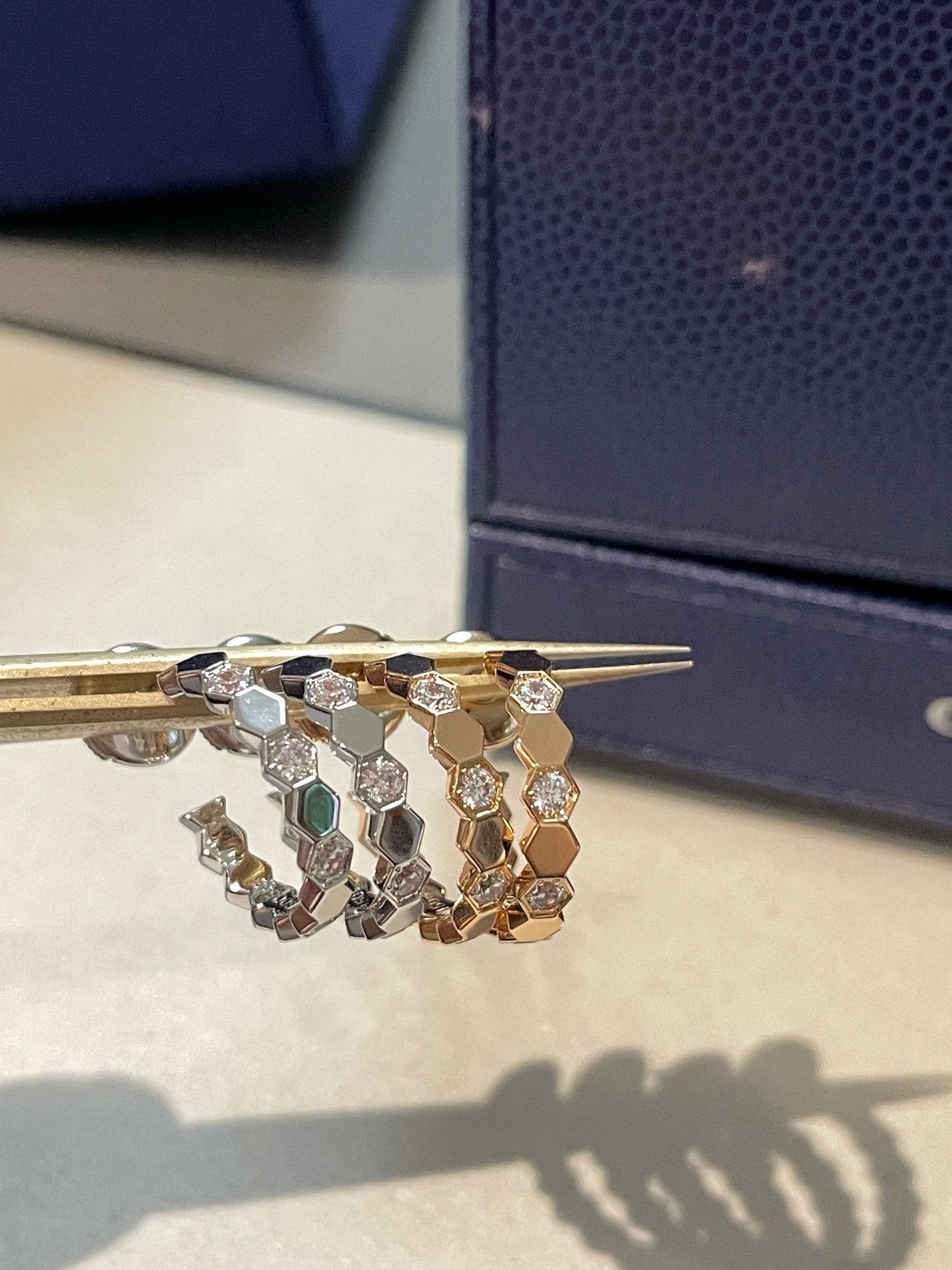 [Marins]Hollow Design Four-Leaf Clover Flower Shape Ring