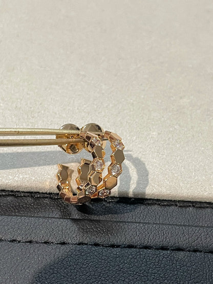 [Marins]Hollow Design Four-Leaf Clover Flower Shape Ring