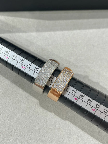 [Marins]LIENS EVIDENCE  DIAMOND PAVED RING