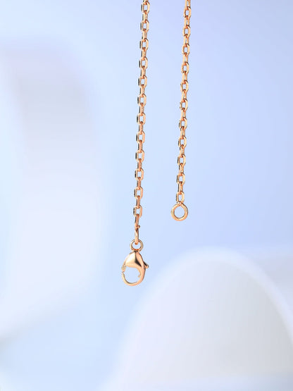 [Marins]H CAGE PINK GOLD NECKLACE