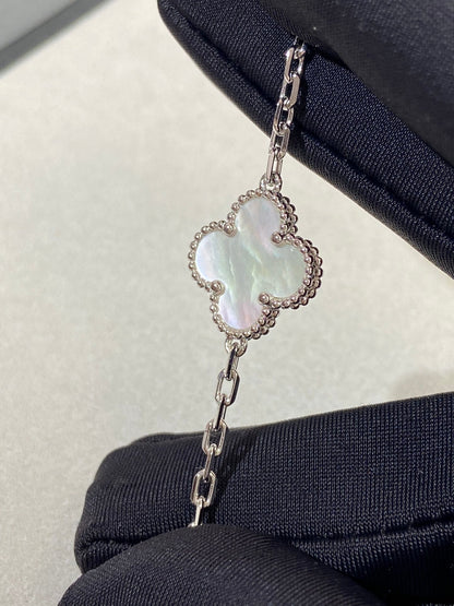 [Marins]CLOVER WHITE PEARL MOP 5 MOTIF BRACELET COLLECTION