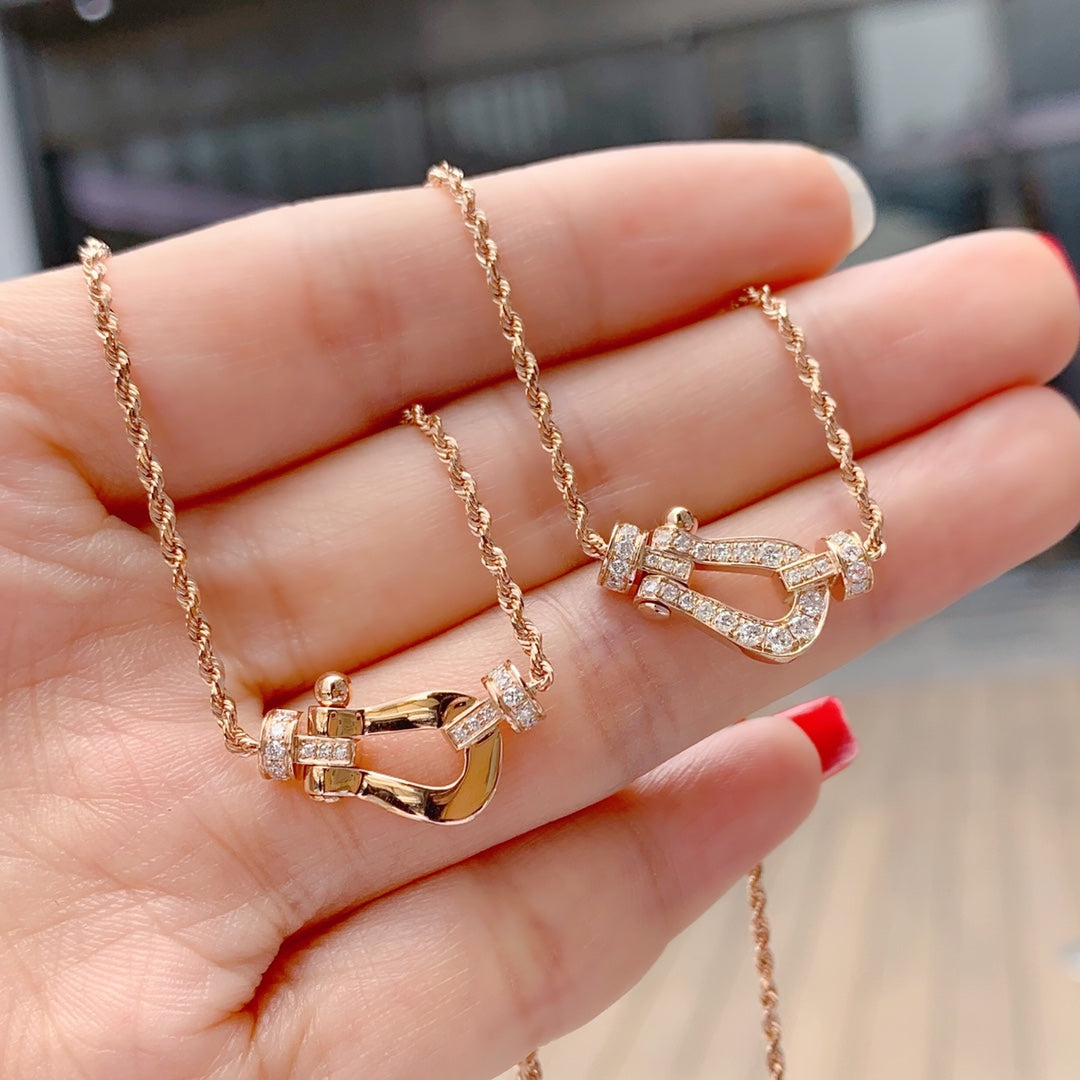 [Marins]FORCE 10 PINK GOLD DIAMOND NECKLACE