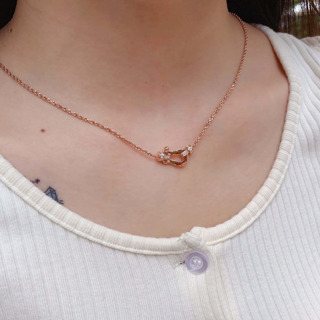 [Marins]FORCE 10 PINK GOLD DIAMOND NECKLACE