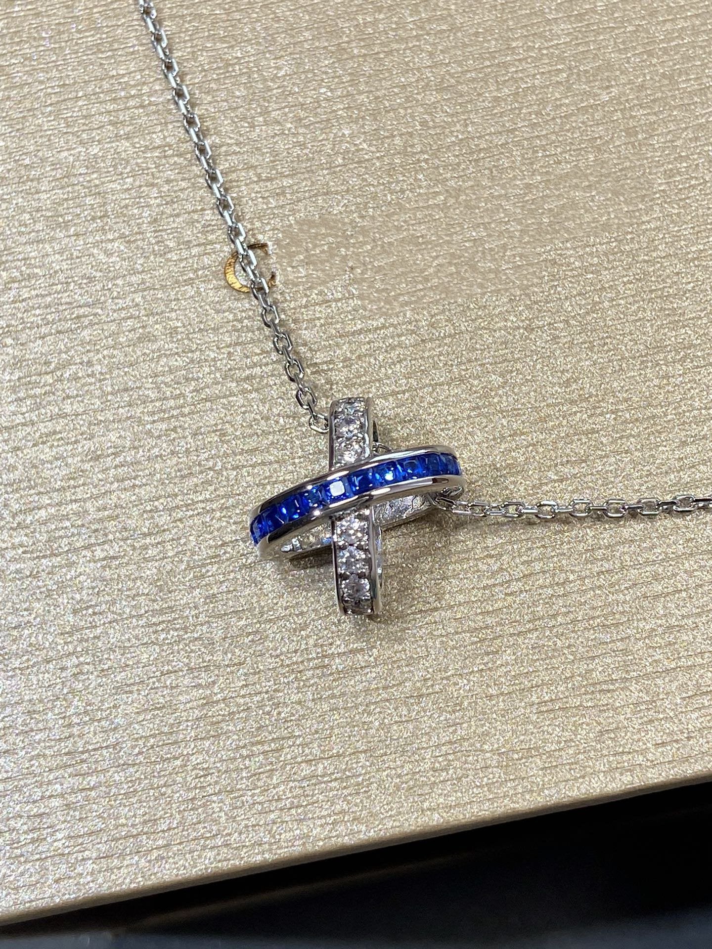 [Marins]LIENS DIAMOND SILVER NECKLACE