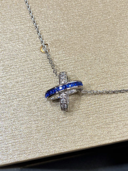 [Marins]LIENS DIAMOND SILVER NECKLACE