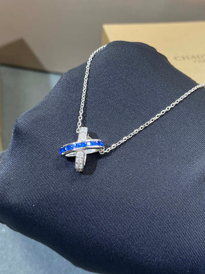 [Marins]LIENS DIAMOND SILVER NECKLACE