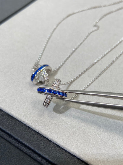 [Marin-Jewelry]LIENS DIAMOND SILVER NECKLACE