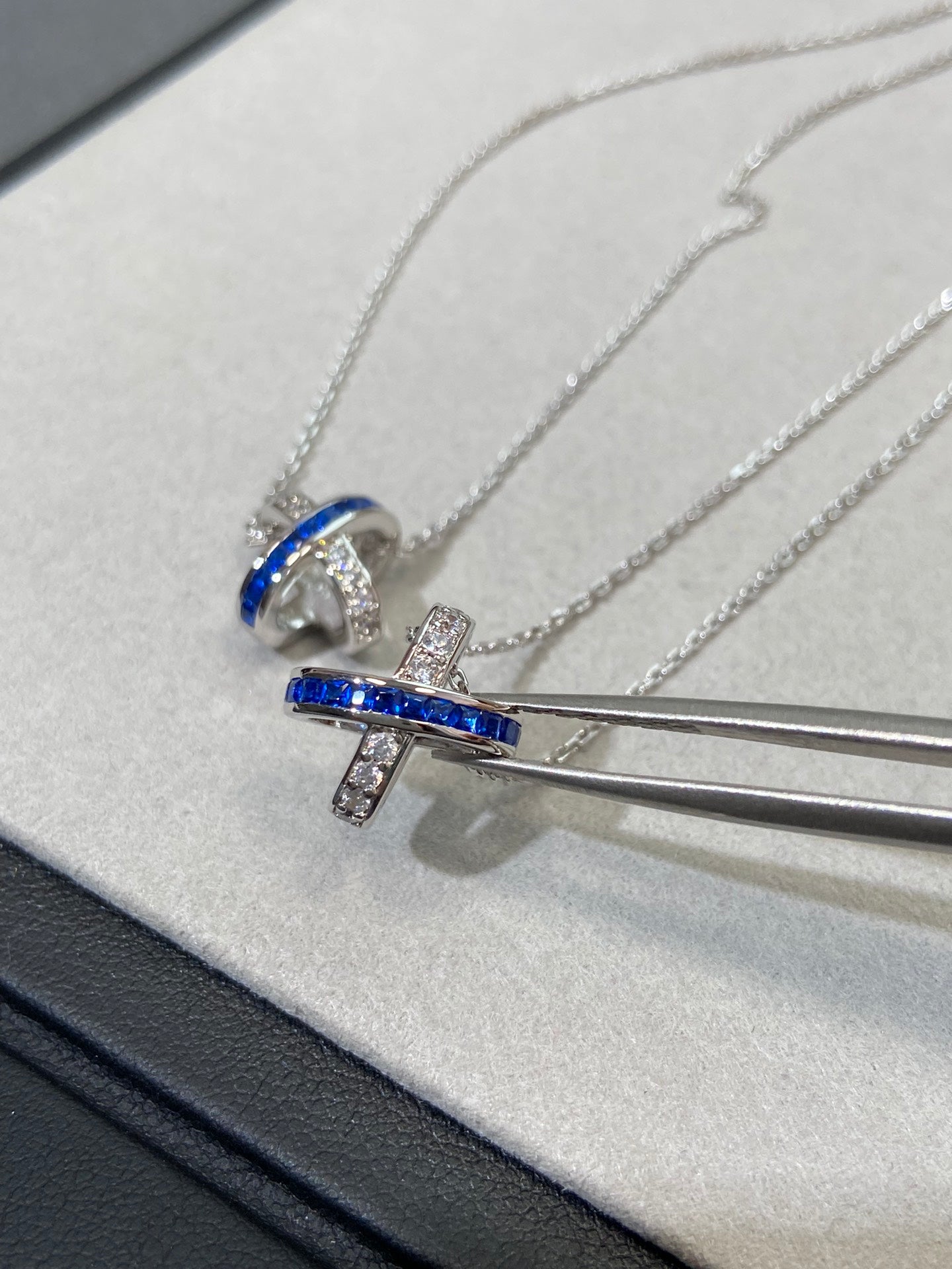 [Marins]LIENS DIAMOND SILVER NECKLACE