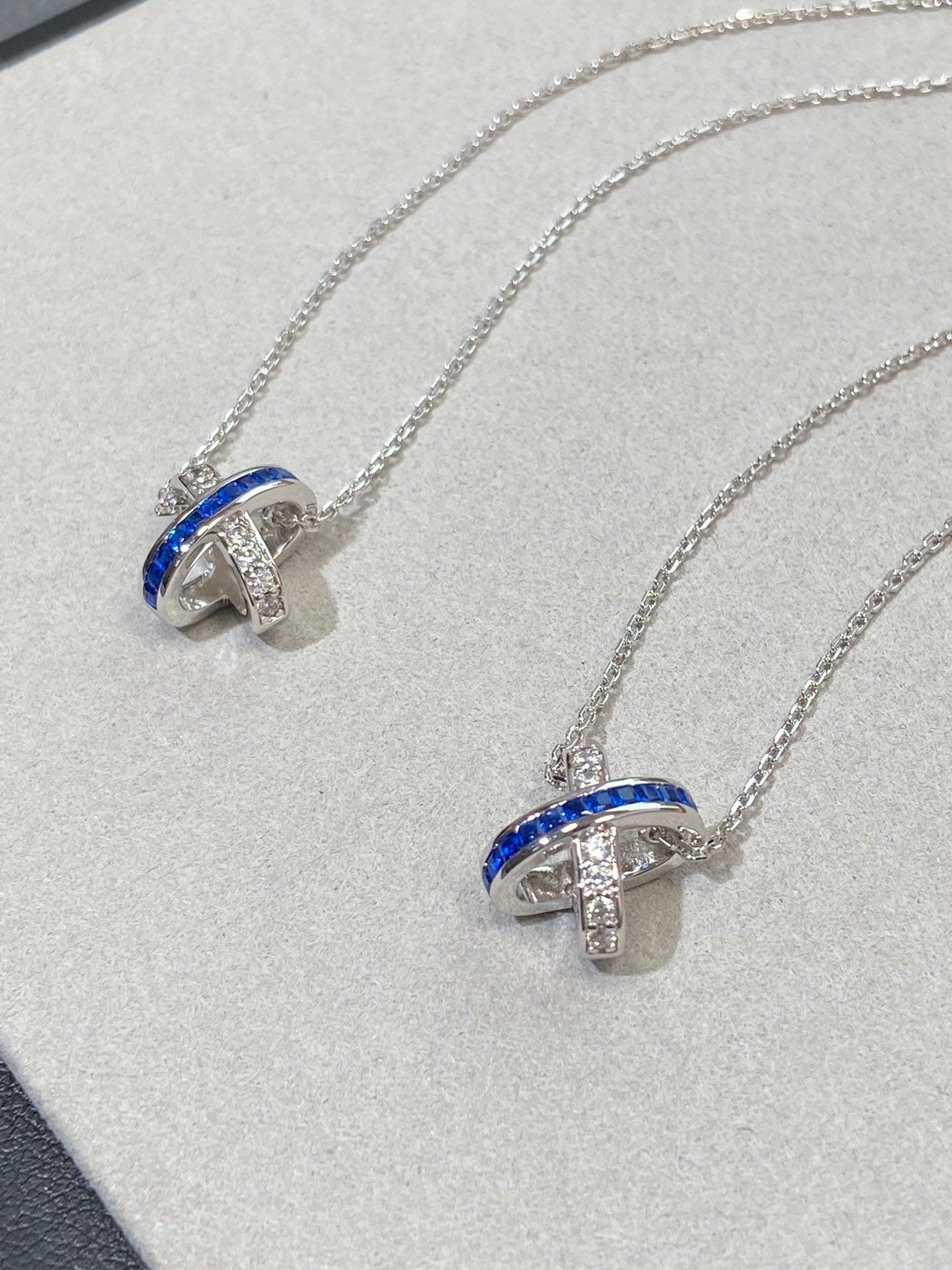 [Marins]LIENS DIAMOND SILVER NECKLACE