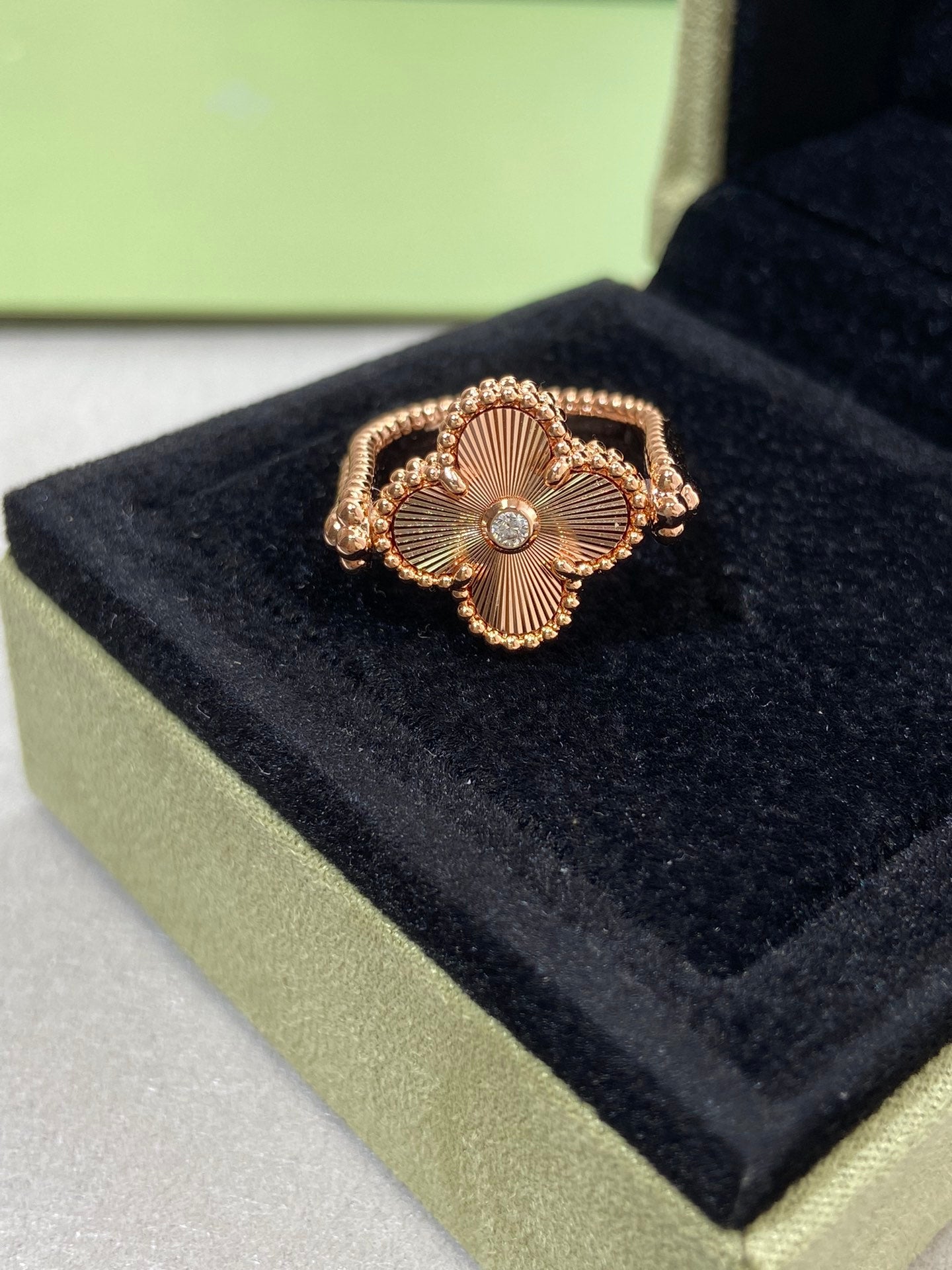 [Marins]CLOVER RIVERSIBLE Marins GOLD RING