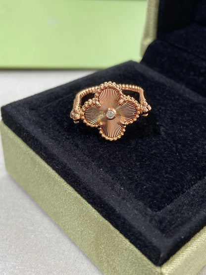 [Marins]CLOVER RIVERSIBLE Marins GOLD RING