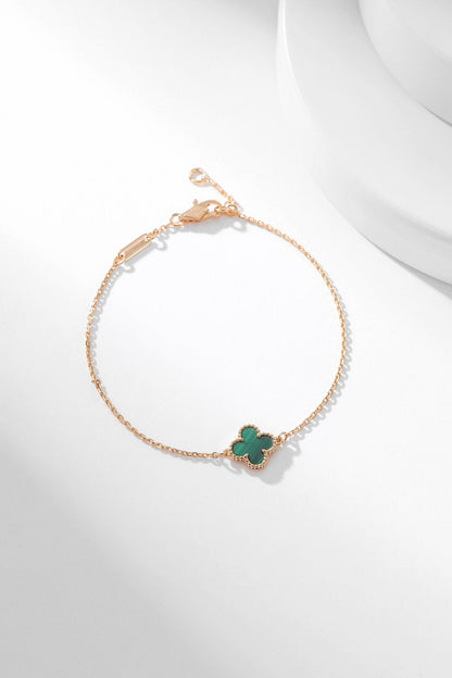 [Marins]CLOVER BRACELET MALACHITE 1 MOTIF