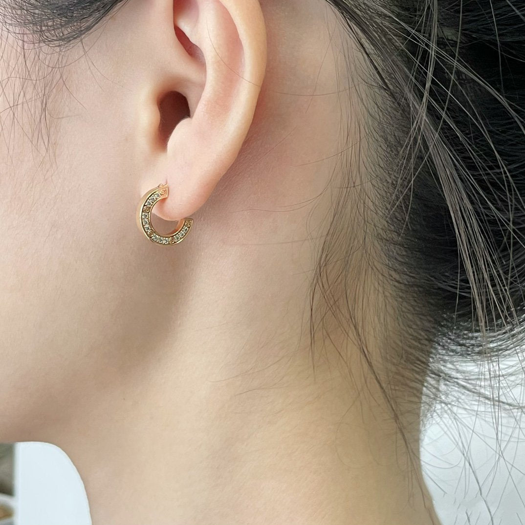 [Marins]LOVE DIAMOND EARRINGS