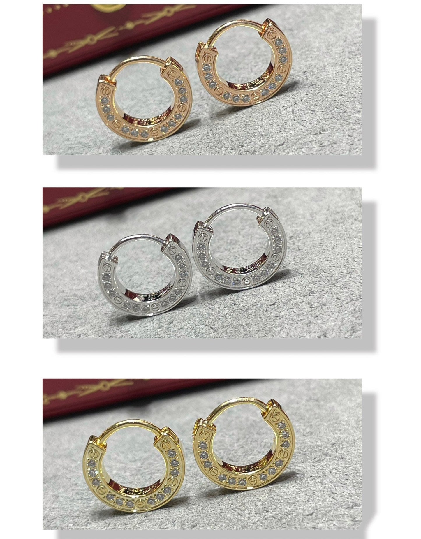 [Marins]LOVE DIAMOND EARRINGS